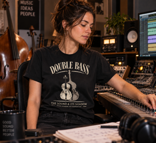 Double-Bass-Studio-Girl Double Bass Unisex T-Shirt – AP03