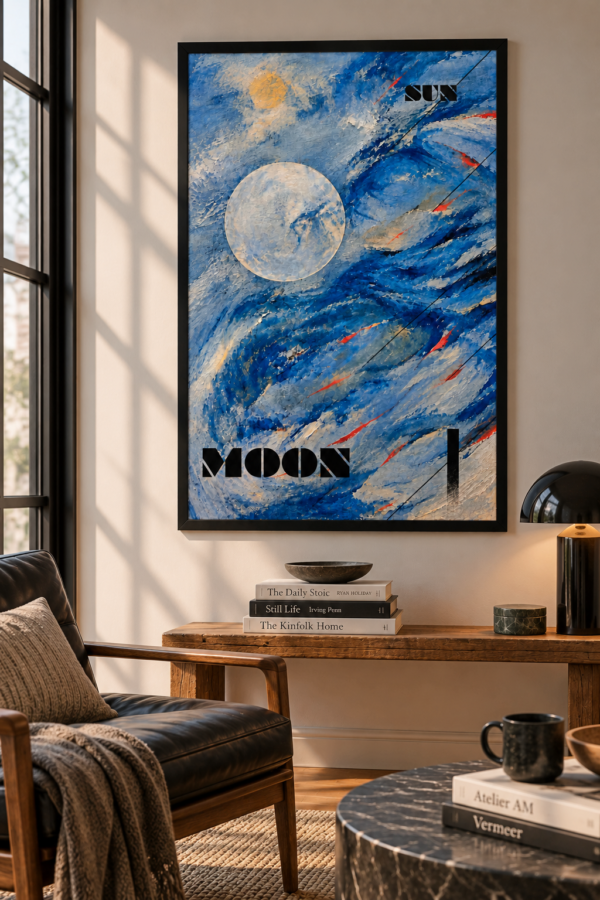 The Moon Is Always Bigger Than The Sun - Framed Poster AP08