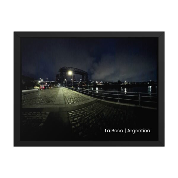 enhanced-matte-paper-framed-poster-in-black-18x24-front-6a9c79c6e086e.jpg La Boca - Caminito Argentina Framed Poster — AP01