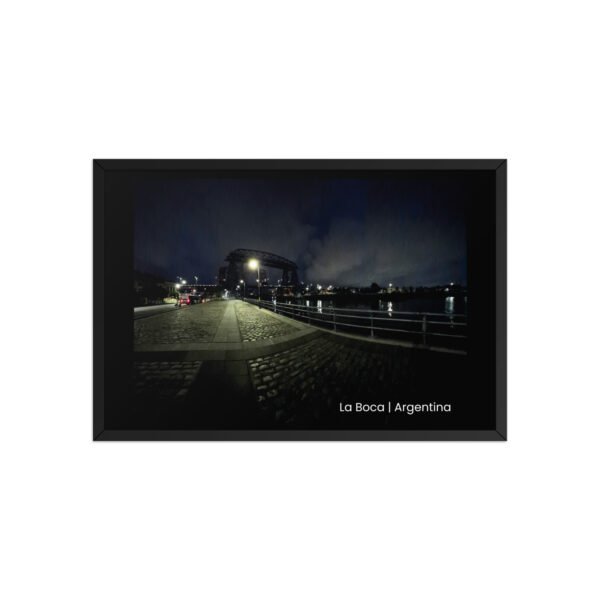 enhanced-matte-paper-framed-poster-in-black-20x30-front-6a9c79c6e26e7.jpg La Boca - Caminito Argentina Framed Poster — AP01