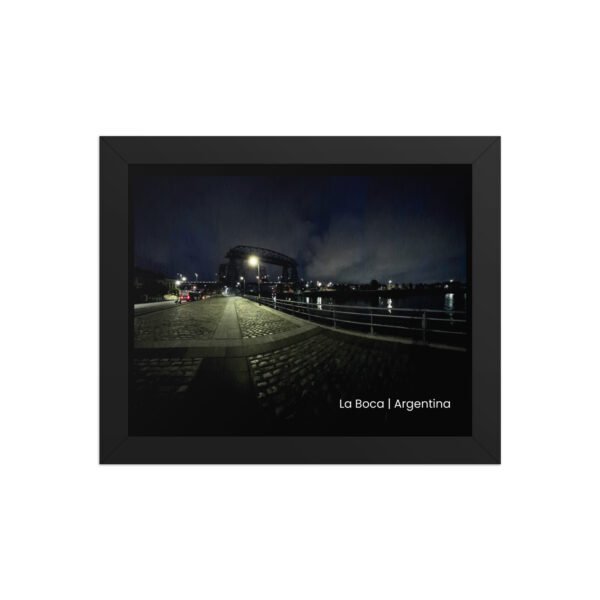 enhanced-matte-paper-framed-poster-in-black-8x10-front-6a9c79c6ddca9.jpg La Boca - Caminito Argentina Framed Poster — AP01