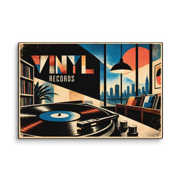 VINYL RECORDS Printed Canvas – AP16
