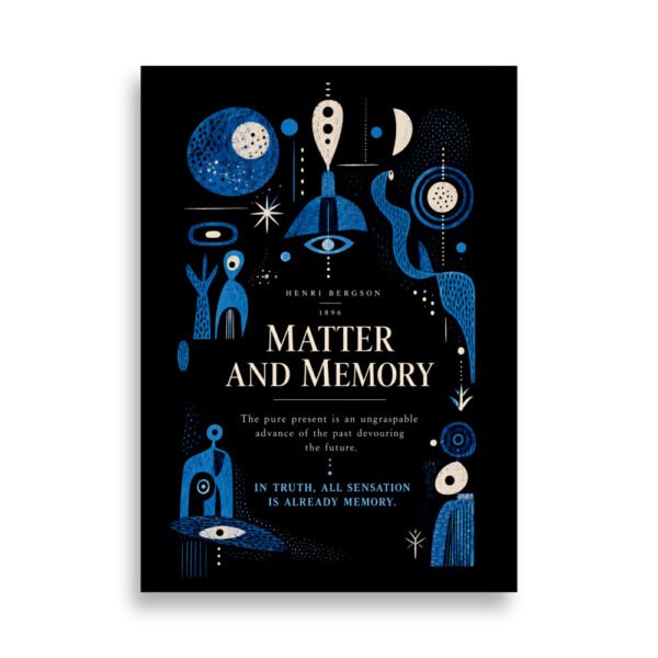 HENRI BERGSON MATTER & MEMORY Philosophy Poster – AP22