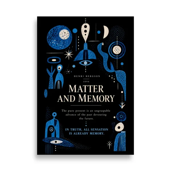 HENRI BERGSON MATTER & MEMORY Philosophy Poster – AP22