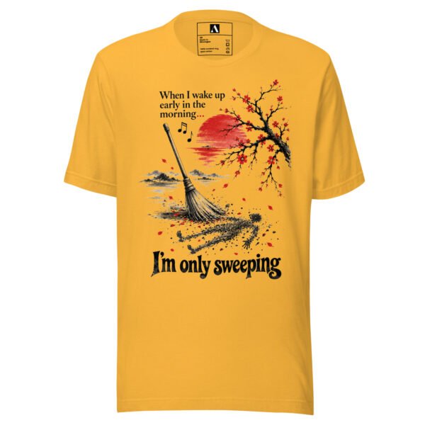 unisex-staple-t-shirt-heather-yellow-gold-front-6acd4cb1721da.jpg l'M ONLY SWEEPING T-Shirt – Japanese Ink Art – AP21